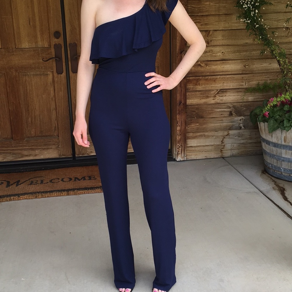 Navy blue jumpsuit. never been worn